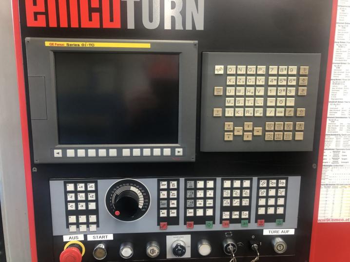 EMCO TURN E65 mit Stangenlader CNC- Drehmaschine
