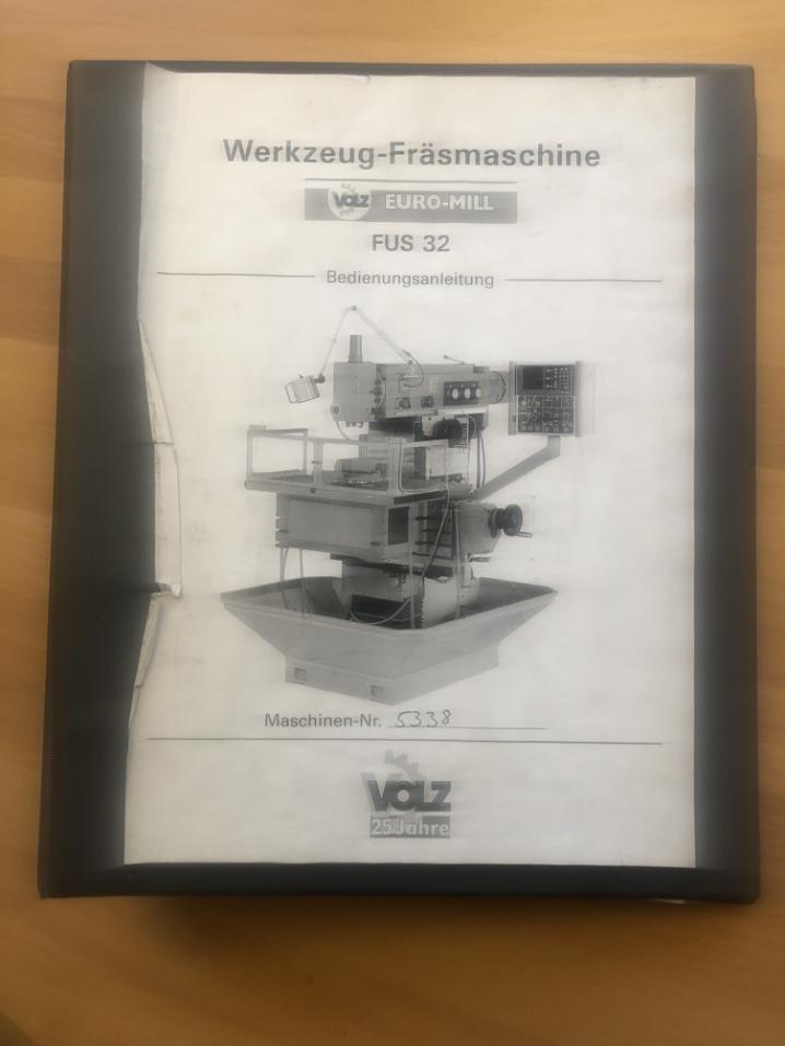 Volz EURO-Mill FUS 32 Fräsmaschine manuell